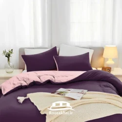 سرویس روتختی دورنگ بنفش بادمجانی و صورتی