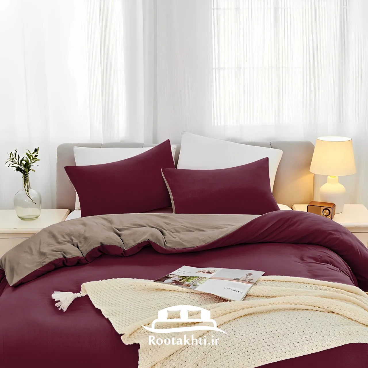 روتختی زرشکی بژ