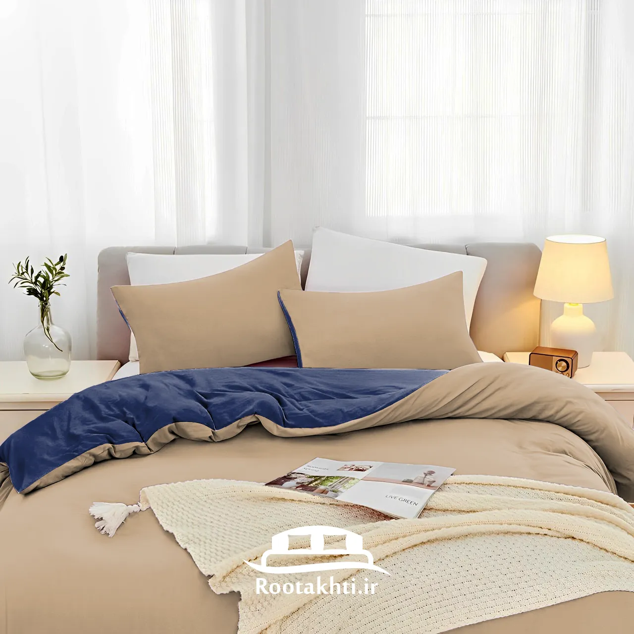 روتختی سرمه‌ای بژ