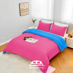 سرویس روتختی دورنگ صورتی رز و آبی