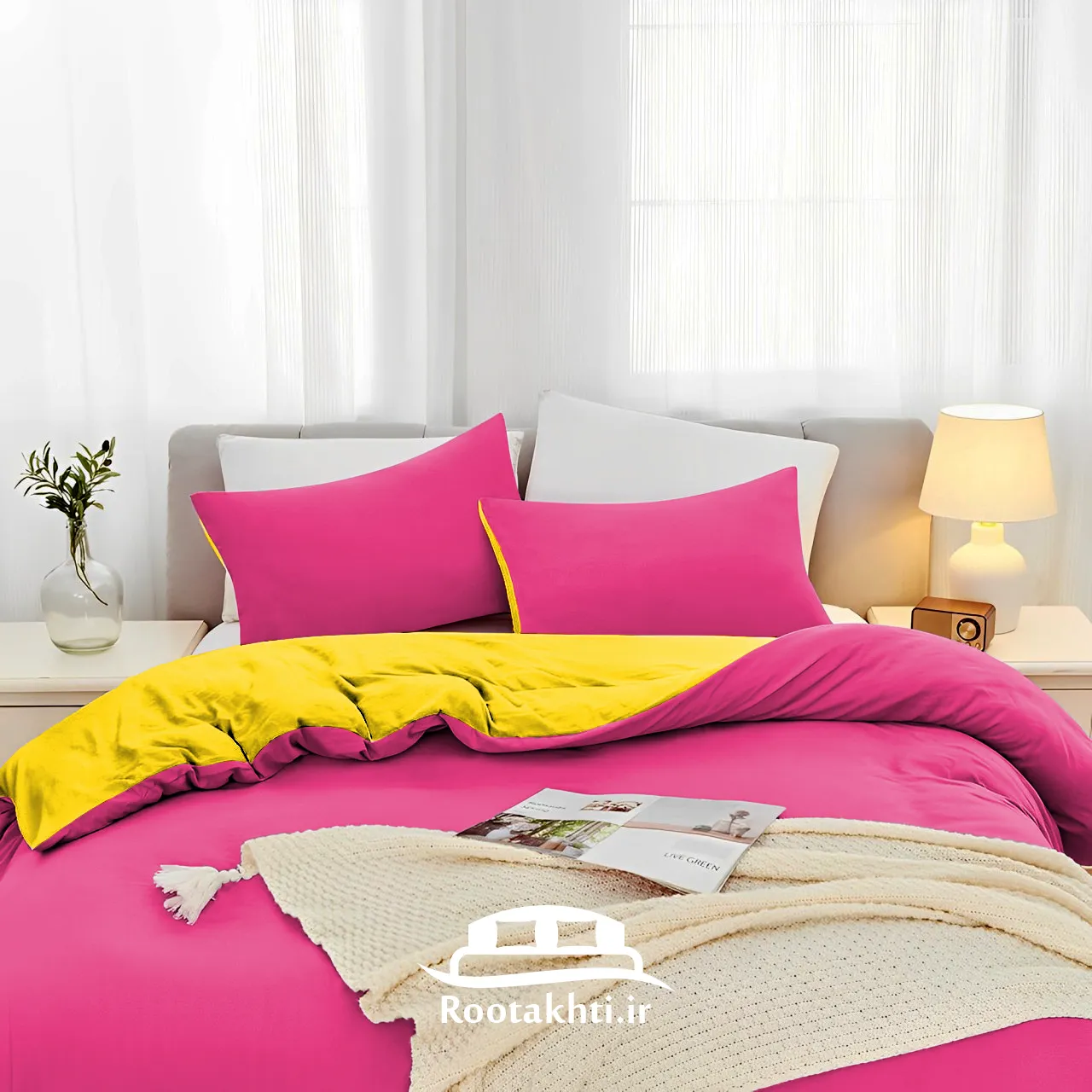 روتختی صورتی زرد روتختی صورتی زرد