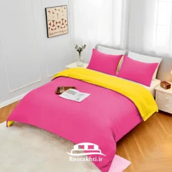 سرویس روتختی دورنگ صورتی رز و زرد