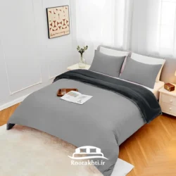 سرویس روتختی دورنگ طوسی گرافیتی و مشکی کلاسیک