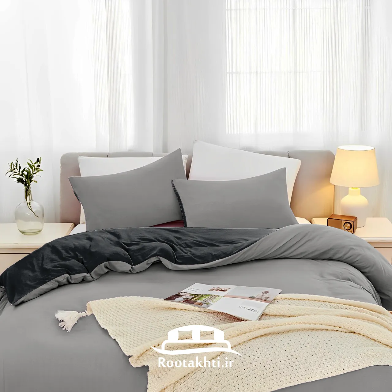 روتختی مشکی طوسی