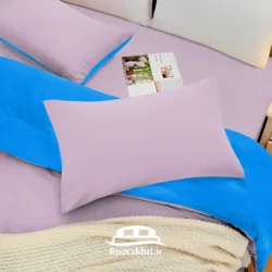 سرویس روتختی دورنگ یاسی چرک و آبی