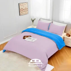 سرویس روتختی دورنگ یاسی و آبی