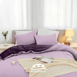 سرویس روتختی دورنگ یاسی و بنفش