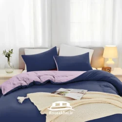 سرویس روتختی دورنگ یاسی و سرمهای