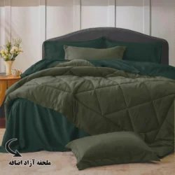 سرویس روتختی مینیمال دورو سبزدرباری و سبز با ملحفه آزاد اضافه