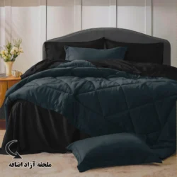 سرویس روتختی مینیمال دورو کلهغازی و مشکی با ملحفه آزاد اضافه